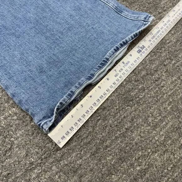 Mother Denim The Tab Roller Skimp Jeans Women 30 Blue Wide Leg From Out Of Town - Picture 4 of 12